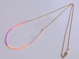 beads necklace/flamingoの画像