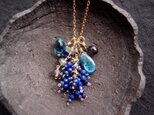 Necklace Charm Set【K14gf】Kyanite × LondonblueTopaz × LapisLazuliの画像