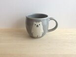 シロクマのマグ（グレーマット）