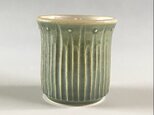 しのぎ手緑釉カップ