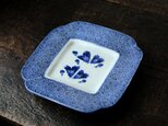 ケーキを乗せたくなる◆見込みに白菜。伊万里　白菜印判四方皿　骨董/antiques 器　暮らしに。明治時代の画像