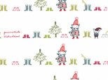 Sale*ドイツ オーガニックコットン生地ポプリン ウィンタータイム【 20cm単位切り売り】ねこ クリスマス 冬 猫の画像