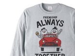 ビーンズマンとレトロ車　 長袖Tシャツ【受注生産品】の画像