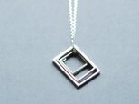 エメラルド スクエア セット ネックレス シルバー925 メンズ ユニセックス