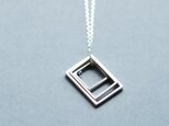 サファイア スクエア セット ネックレス シルバー925 メンズ ユニセックス