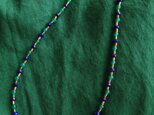 SV・K10 lapis lazuli・green agate Long Necklaceの画像