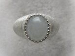 Jadeite Ring　/　SV925,ミャンマー翡翠の画像