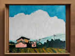 原画「稲刈り後の田園風景２」F8・油彩