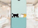 猫 の 集会 ベルトなし 帯なし ベルトレス 手帳型 iPhone スマホ ケース カバー