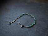 -Green opal- silver braceletの画像