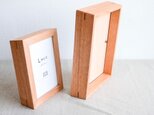 クルミの木の自立するフォトフレーム　写真立て　L判　ディスプレイ　ポップ