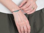 Turquoise bracelet / 紐ブラック