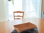 TOKOGAWA tray　 床革トレイ・ステッチ　長方形　№0000の画像