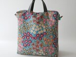 flower gobelin bag [blue&multi]の画像