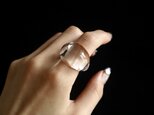 ぽってり  clear glass ringの画像