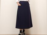 #450シンプルスカート(ダークネイビー)