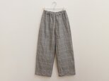 綿麻グレンチェックパンツの画像