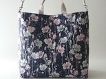 flower jacquard 2way bag [navy]