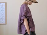 LINEN フリルスリーブブラウス *フジイロ* size FREE