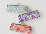 ■リバティプリントのがま口印鑑ケース 【Lサイズ】 / マーガレットアニー■ hanko case (lbt-ma)