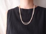 【k14gf】Riverstone Necklace／リバーストーン ３連ネックレスの画像