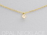 つけっぱなしOK！オパール ネックレス AAA宝石質 一粒ネックレス サージカルステンレス 誕生日プレゼント スキンネックレス