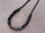 【受注制作】Big Black Onyx Necklace／ブラックオニキス ネックレスの画像