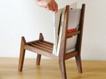 【book rest chair】マガジンラック／木桟の画像