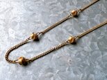 NA91-【 AVON 】エイボン・ヴィンテージネックレス Gold-tone knotted chain necklaceの画像