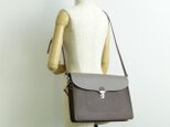 【SALE】レザー クラッチショルダー(チョコ) CLA-0639の画像