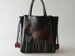 tulip leather 3way bag [black/S]の画像