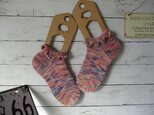 　冷え取り ショートタイプ　フリルソックス　）My Hand -Dyed Socksyarnsの画像