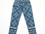カンガのジョッパーズパンツ（ チューリップ プルシャンブル― ）アフリカ布パンツ カンガパンツ