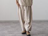やわらかリネンのサーカスパンツ