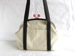 sale! 帆布のショルダー がま口トート ビンテージ