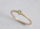 Peridot birthstone ring [R050K10PD]の画像