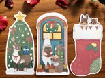 bookmark（しおり）〜どうぶつ達のクリスマス〜　３枚入りの画像