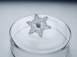 【メルマガ掲載】雪、ついてるよ　no.20 雪の結晶　ピンブローチ　多重星形角板