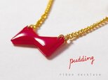 ribon　necklace〈red〉の画像