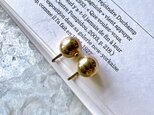 1025 -ヴィンテージイヤリング U.S.A. 1980s Gold Ball Screw Back Earringsの画像