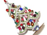 Czech Glass & Rhinestone Vintage Christmas Tree