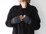 カシミヤ100 指なし 手袋 :% PERCENT ハンドウォーマー (ブラック) スマホ対応 ギフトBOX フリーサイズ