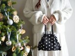 数量限定!チュール刺繍ドット 2wayマリンバッグ シルバー クリスマスギフト・ご褒美にも◎
