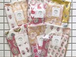 インド ブロック プリント はぎれセット*暖色系* 50g入り 端切れ 花 うさぎ 星 生地 ファブリック