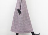 ツイード生地 総裏地付き ゆったり ロング ワンピース♪オーダーサイズ可