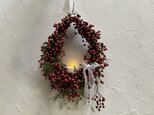 天使の雫のリース 野薔薇の実