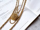 N251-ヴィンテージネックレス・U.S.A. 1970〜80s Perfume Bottle Locket Pendantの画像