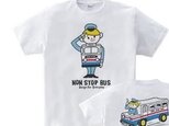 レトロバス＆ドライバーボーイ 　Tシャツ【受注生産品】の画像