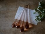 ピンクのシャンデリアパーツ　ロング　フランスアンティークの画像
