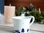 【New！】ネコがのぞくマグカップ Christmas Ver. D